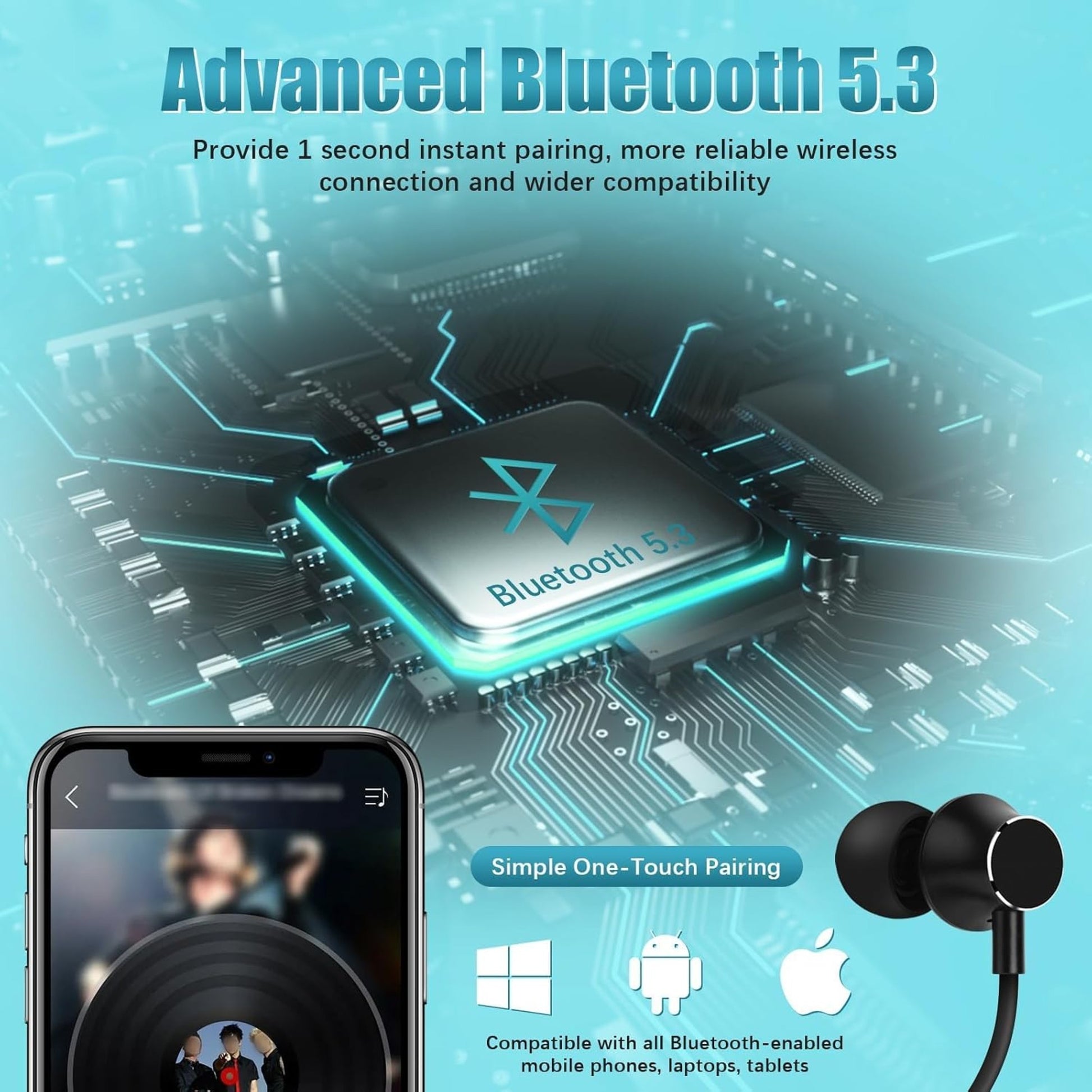 EARSOLE Bluetooth Neckband Earphones Series 173 product image 3