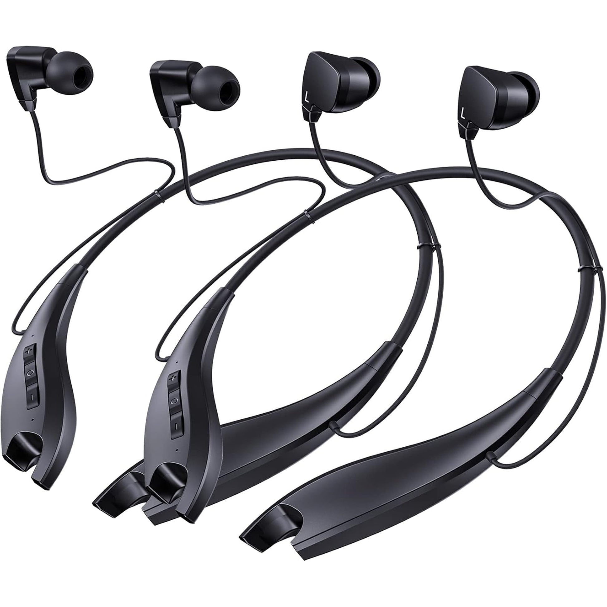 EARSOLE Bluetooth Neckband Earphones Series 174 pure white background main product photo