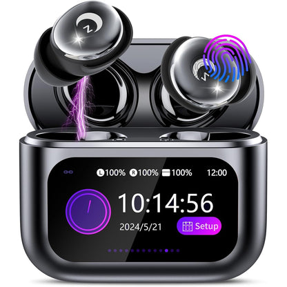 EARSOLE Sleep Wireless Earbuds Series 182 pure white background main product photo