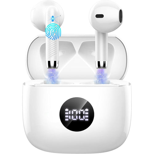 EARSOLE True Wireless Earbuds Series 212 pure white background main product photo
