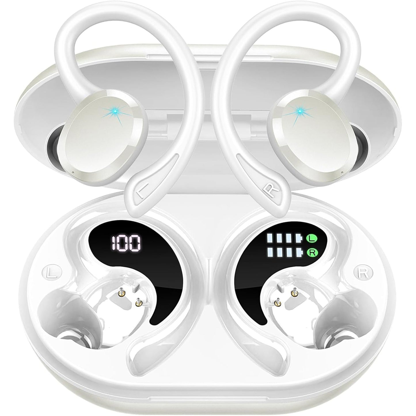 EARSOLE True Wireless Earbuds Series 222 pure white background main product photo