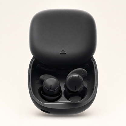 EARSOLE MY-20 Midnight Black sleeping earbuds and charging case