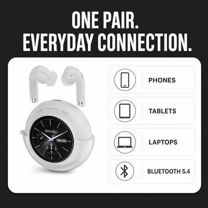 Wireless earbuds phone tablet and laptop compatibility