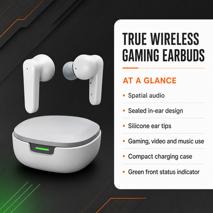 EARSOLE true wireless gaming earbuds features