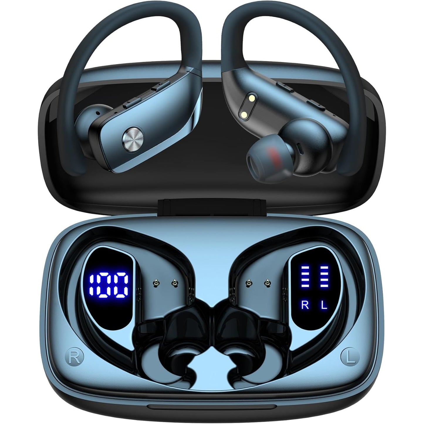 EARSOLE Sport Ear-Hook Wireless Earbuds white background main product photo