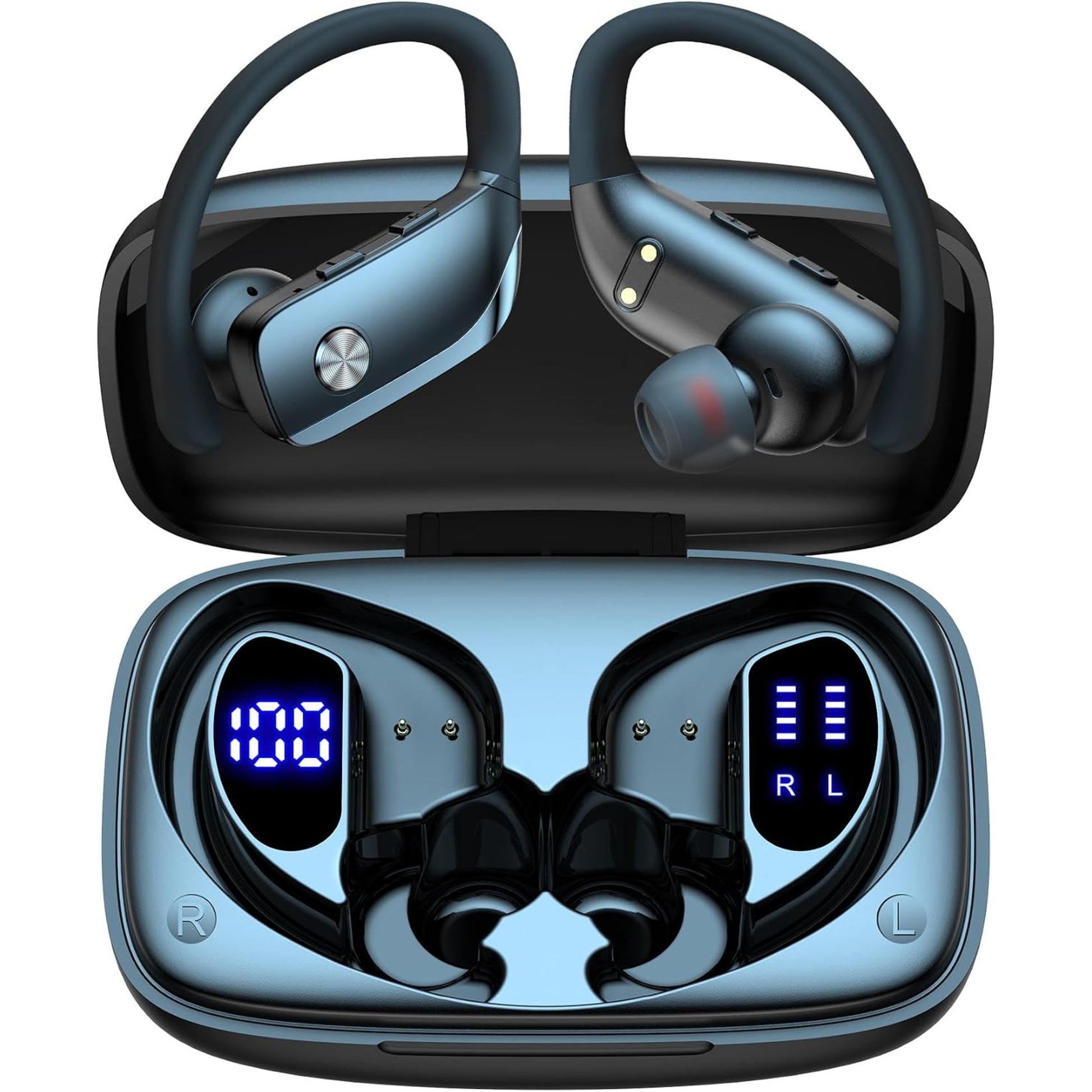 EARSOLE Sport Ear-Hook Wireless Earbuds white background main product photo