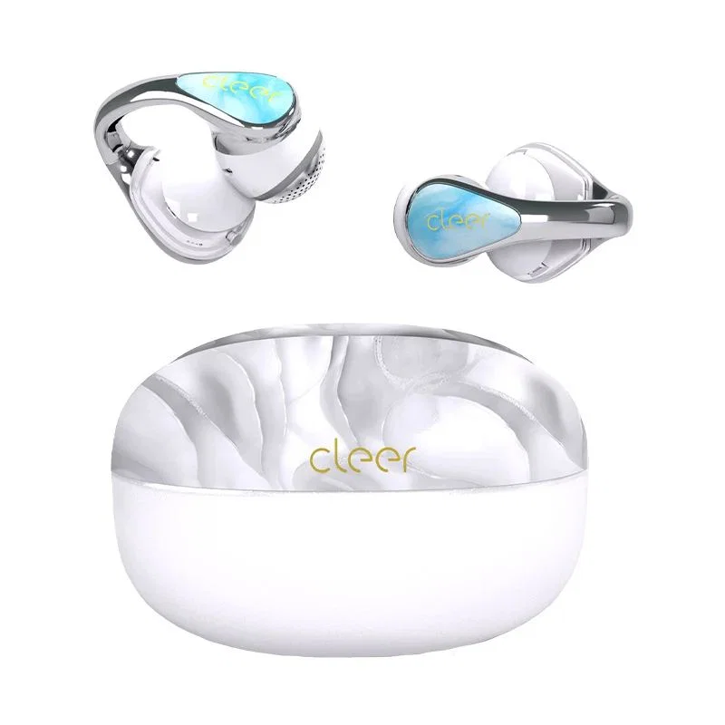 Cleer Bridge Pro Wireless Clip-On Earbuds - Star White