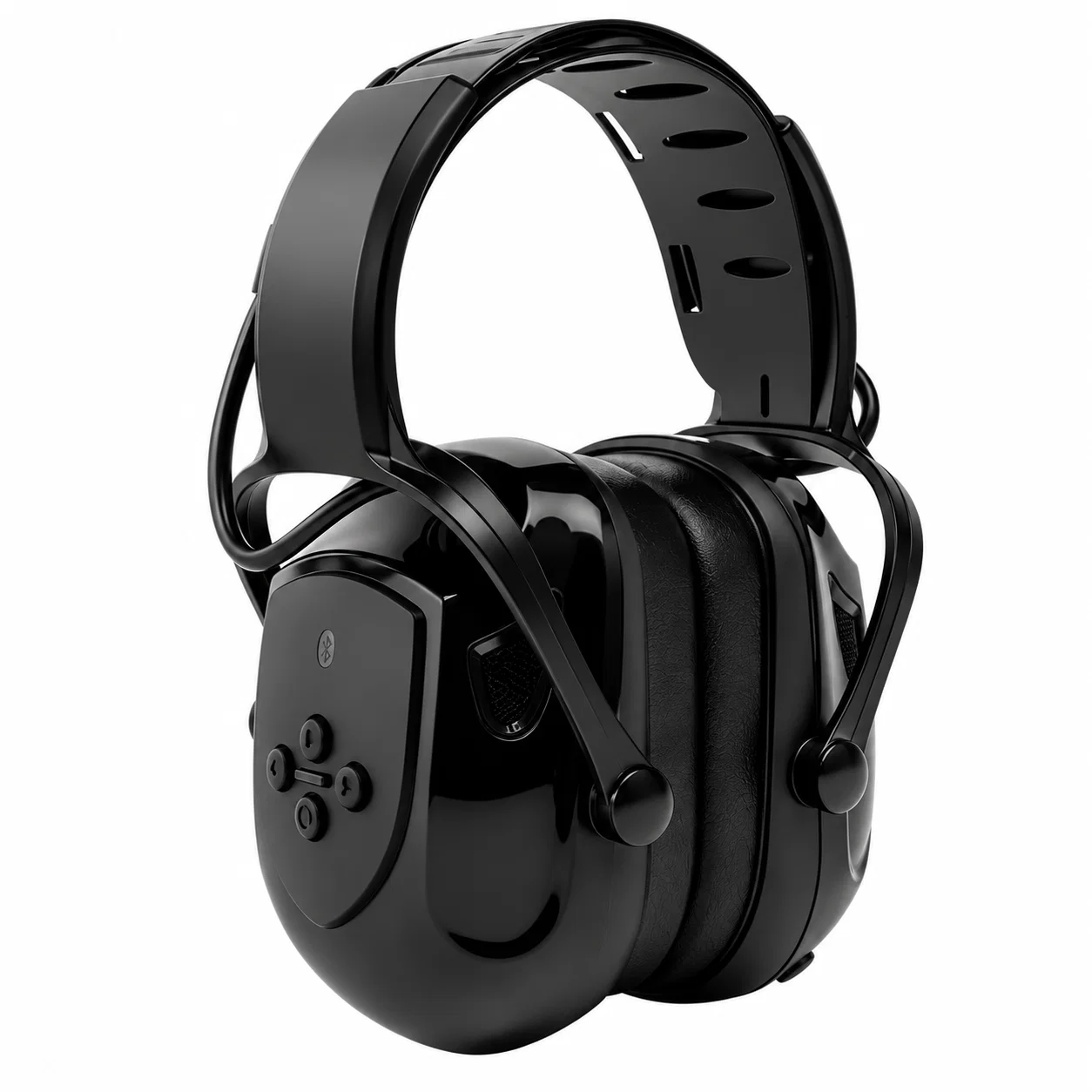9001M Electronic Earmuff-Style Headphones - Black