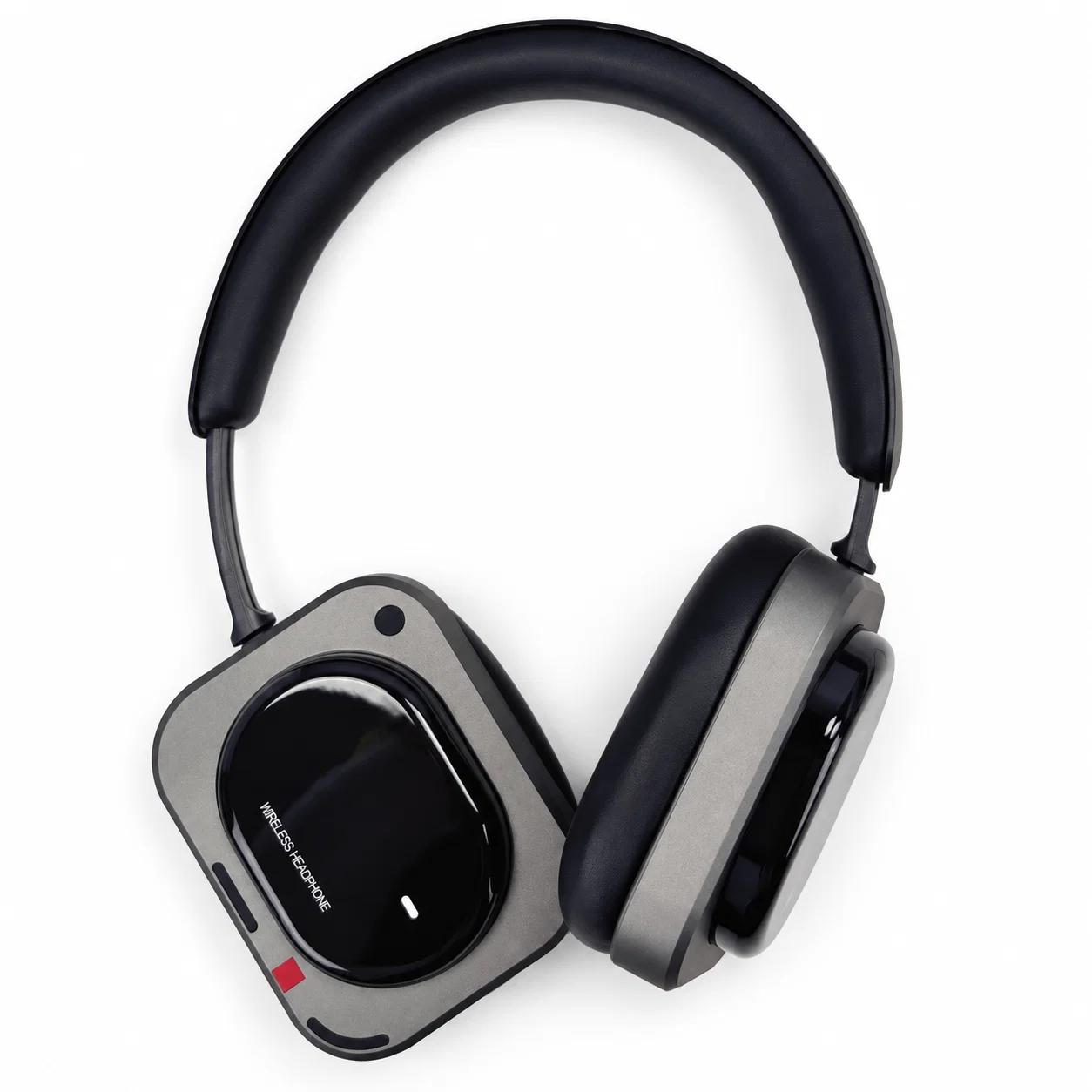 Over-Ear Wireless Headphones with Replacement Cushion Set - Black