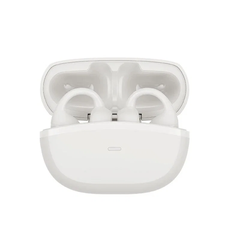 White Clip On Earbuds