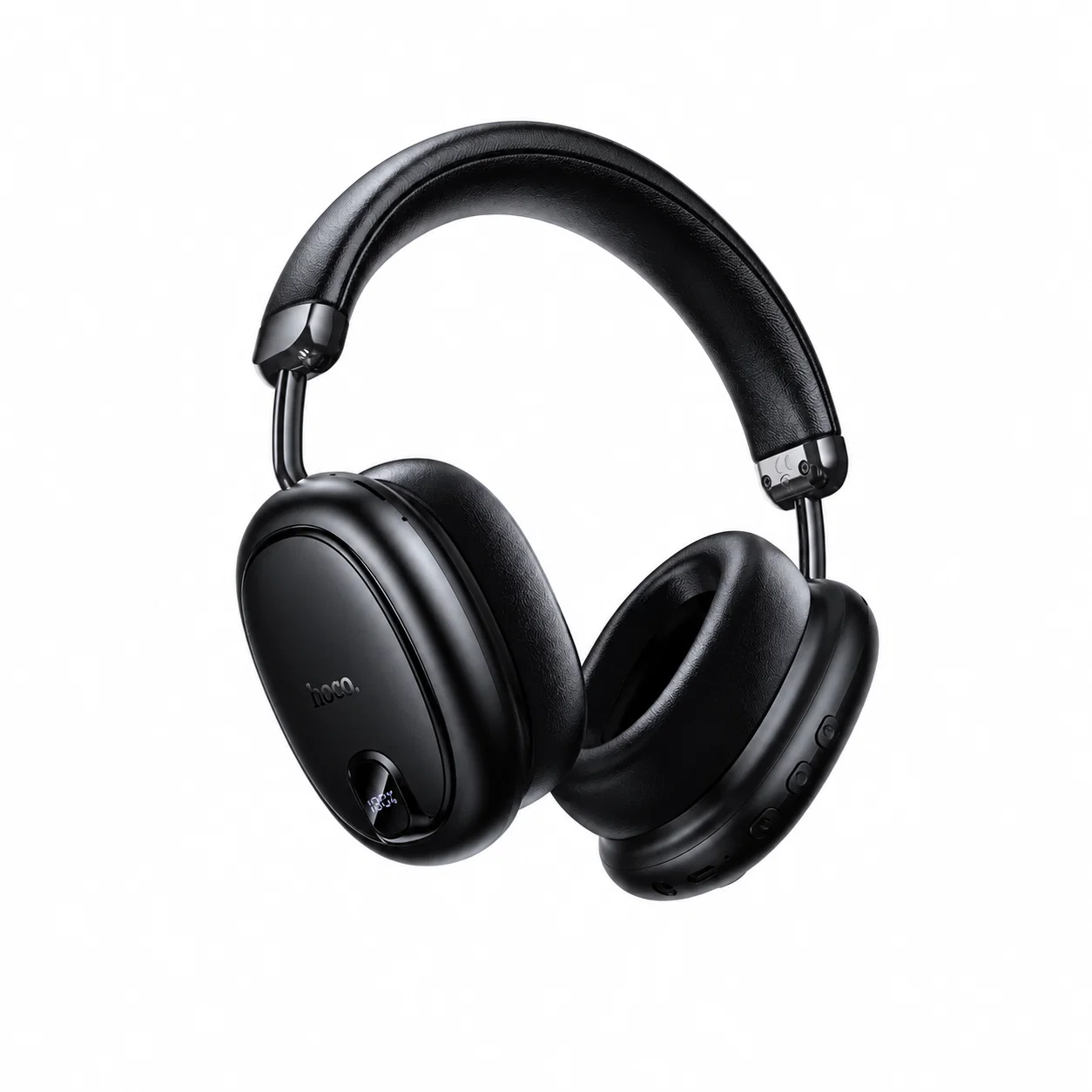 Black Wireless Over-Ear Headphones, W76