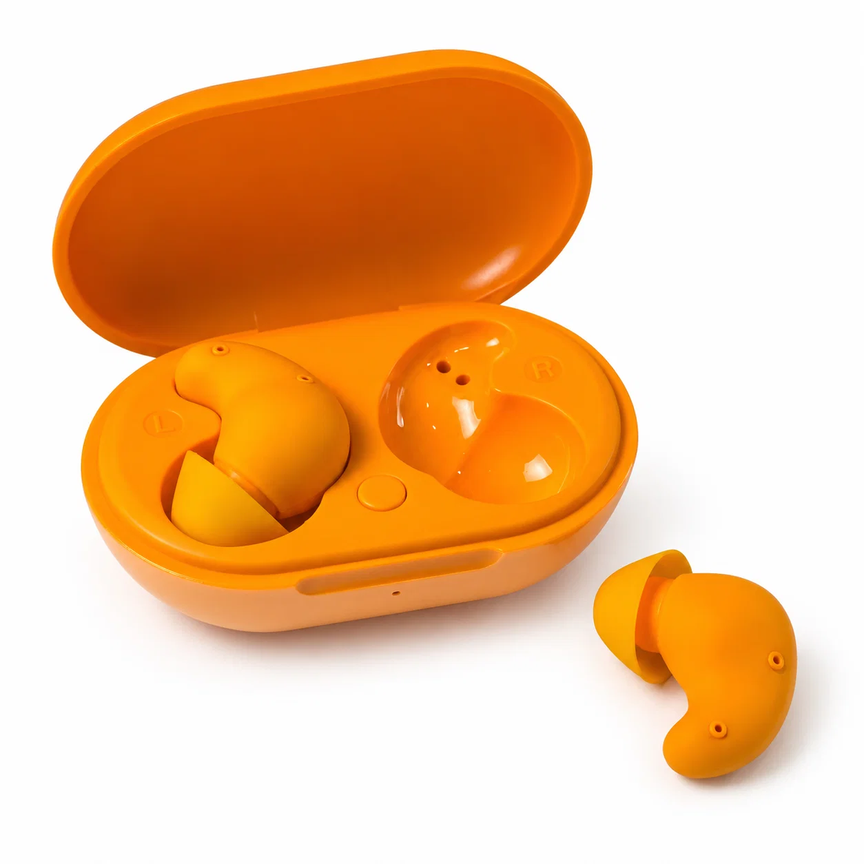S1 Wireless Earbuds with Case - Melon Orange