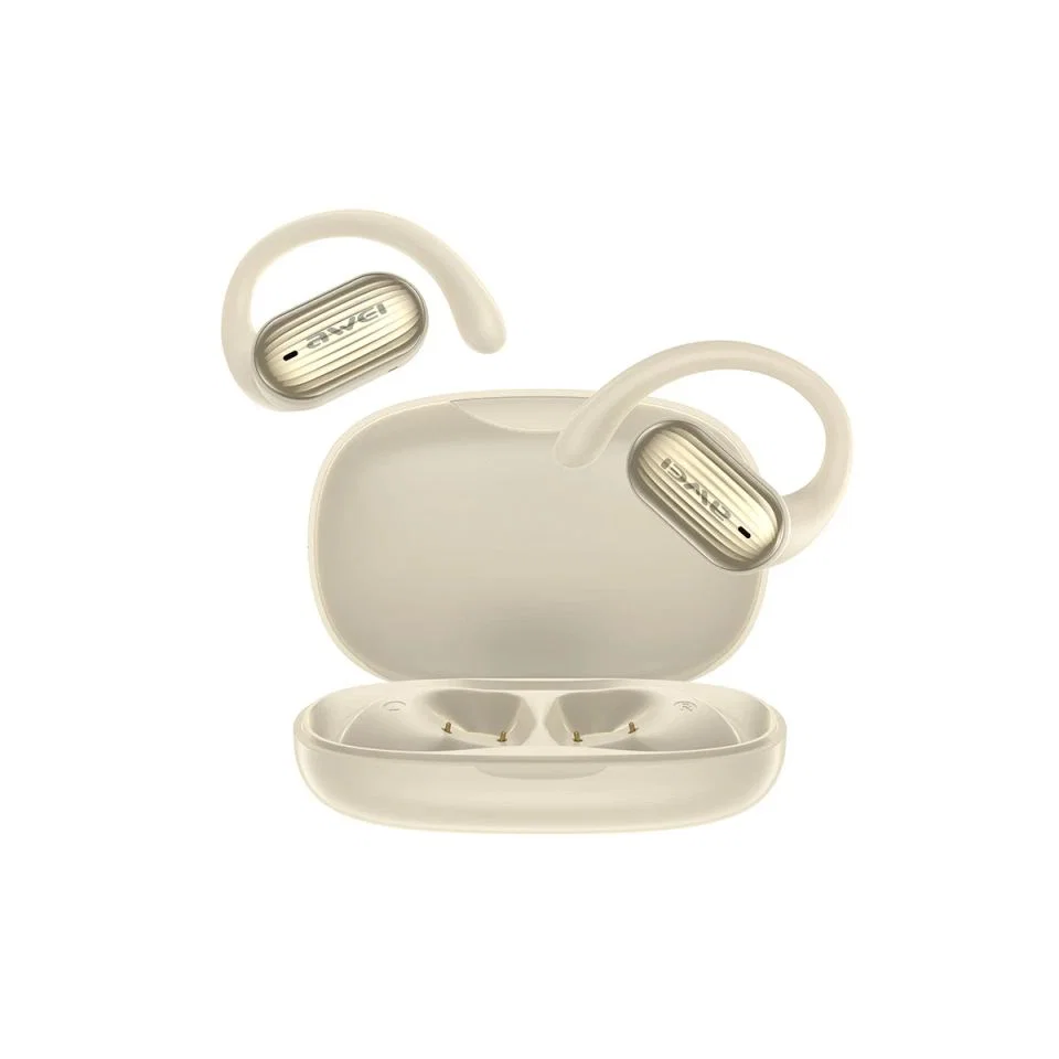Cream Ear Hook Earbuds