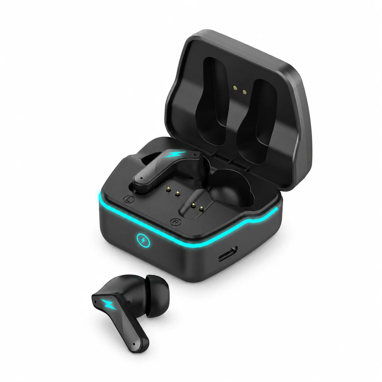 K3 Wireless Gaming Earbuds with Case - Black