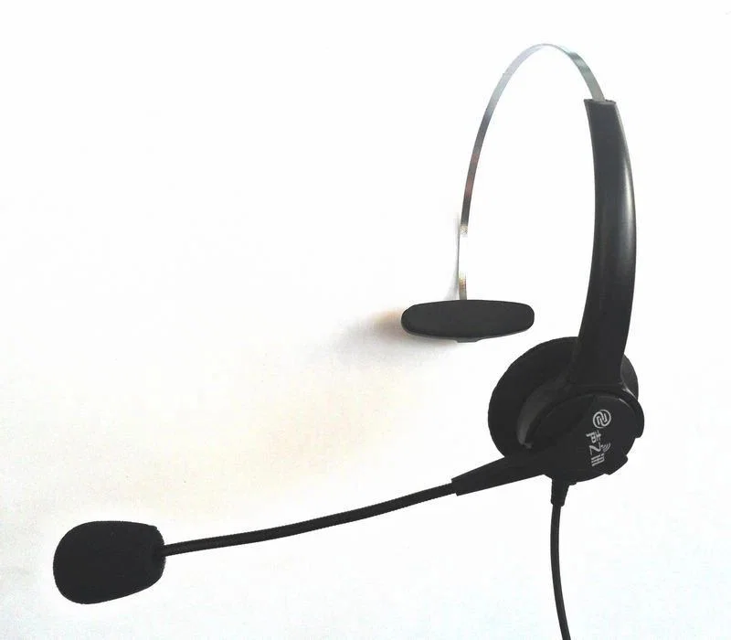 2.5 mm Wired Single-Ear Call Headset - Black