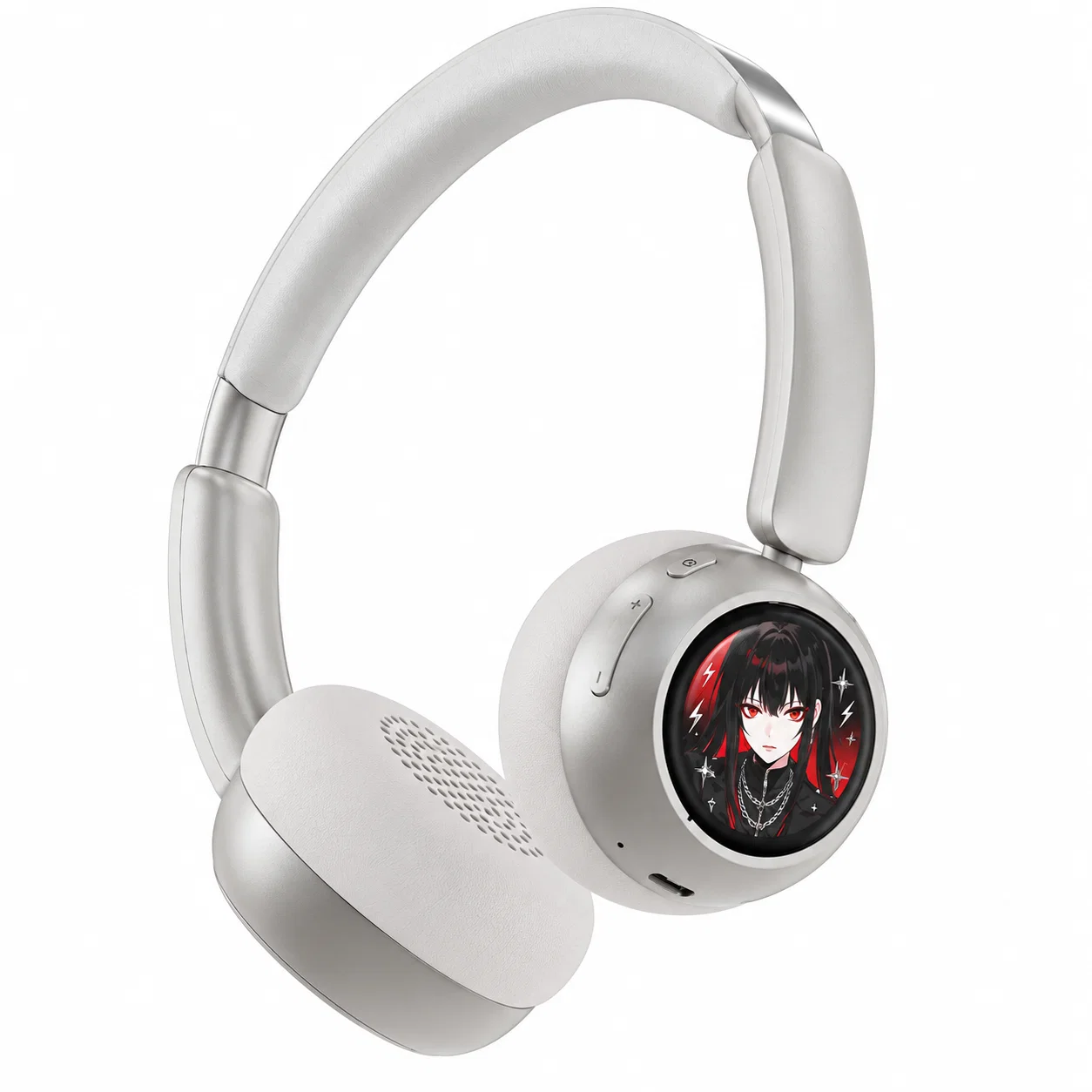 H3 Wireless Headphones with Screen-Style Earcup - Silver