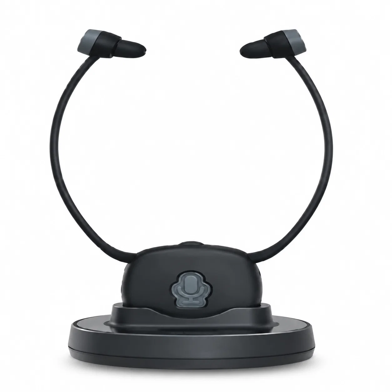 TV Headphone Set - Black And Gray