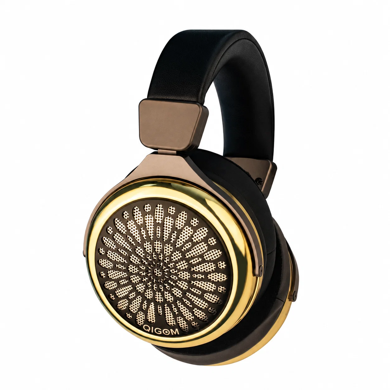 Over-Ear Headphones - Gold And Brown And Black