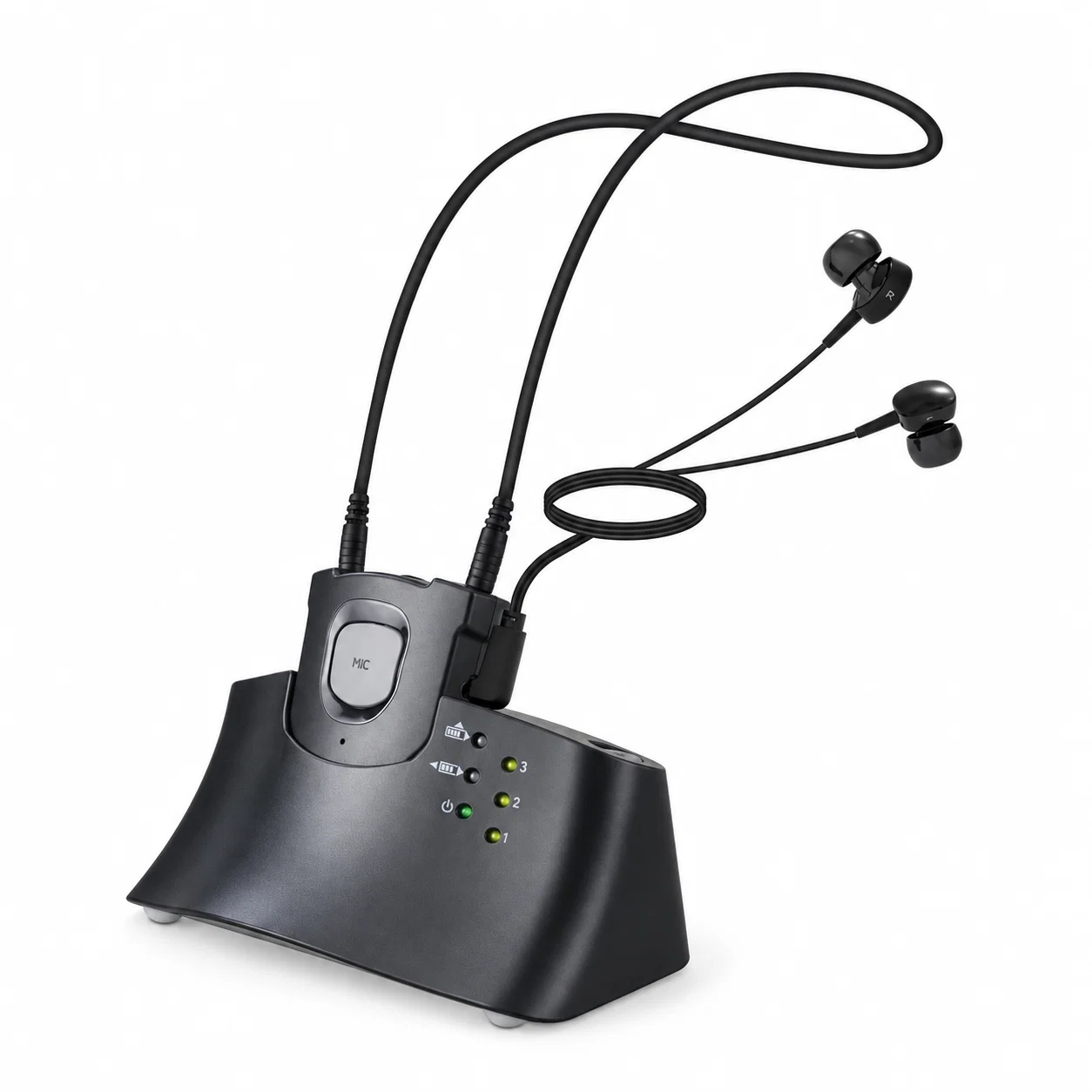 E1 TV Headphone Set - Black – Wireless TV Headphones