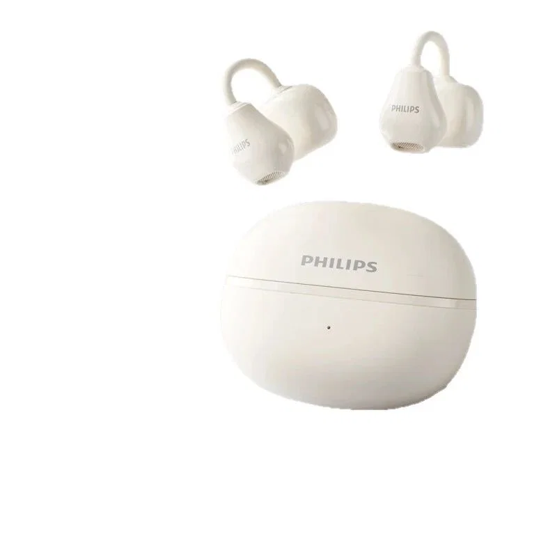 Ivory Clip-On Earbuds with Lower Grille Details
