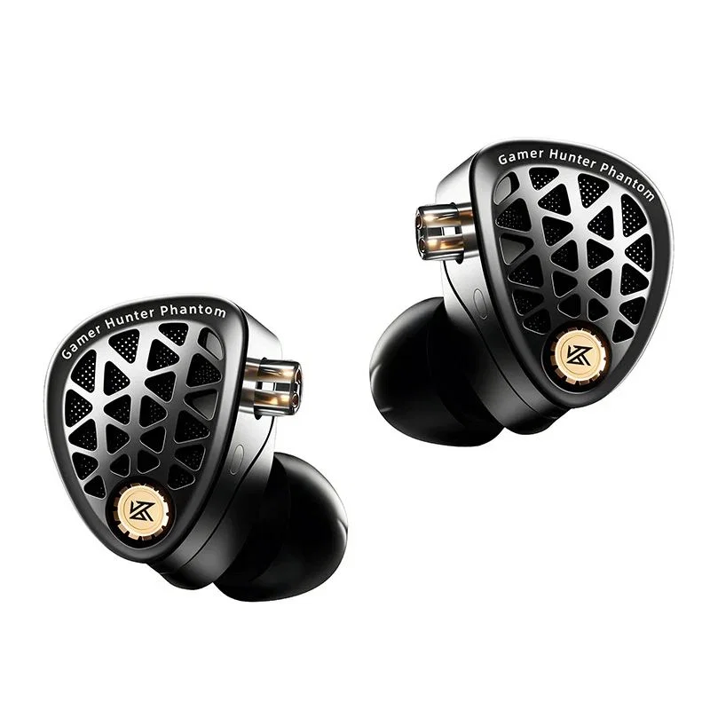 Black wired earbuds, Phantom