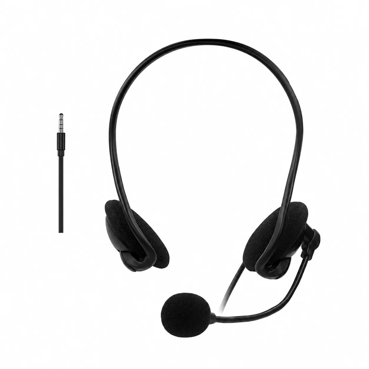 OY413 Wired Headset without Inline Remote - Black, 1.2 m – Wired Headphones