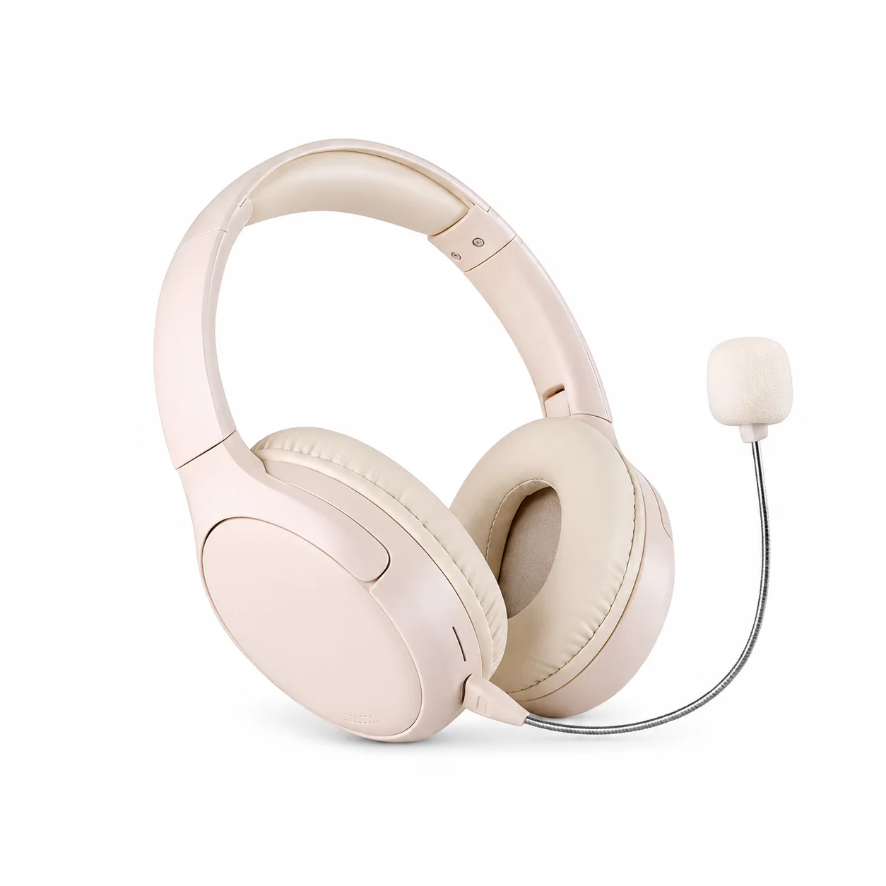 Study Headphones with Boom Microphone - Cream – Kids Headphones