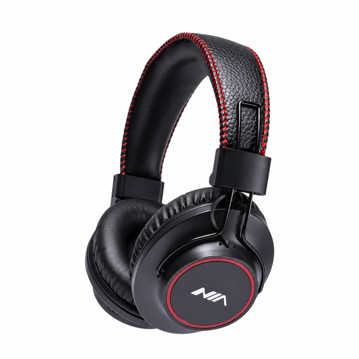 NIA S3000 Over-Ear Headphones - Black And Red