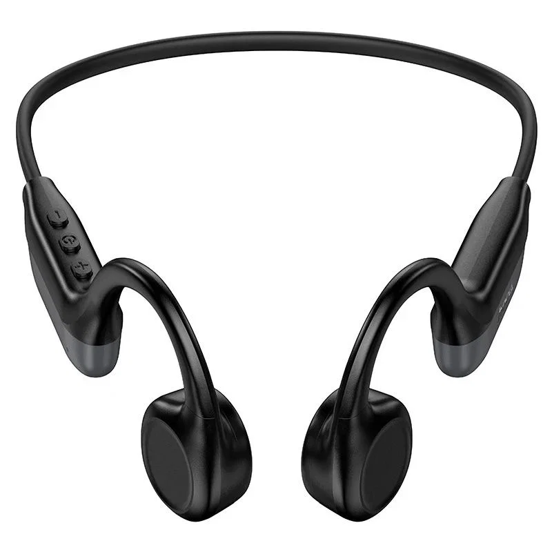 Black Rear Band Headphones with Raised Side Buttons