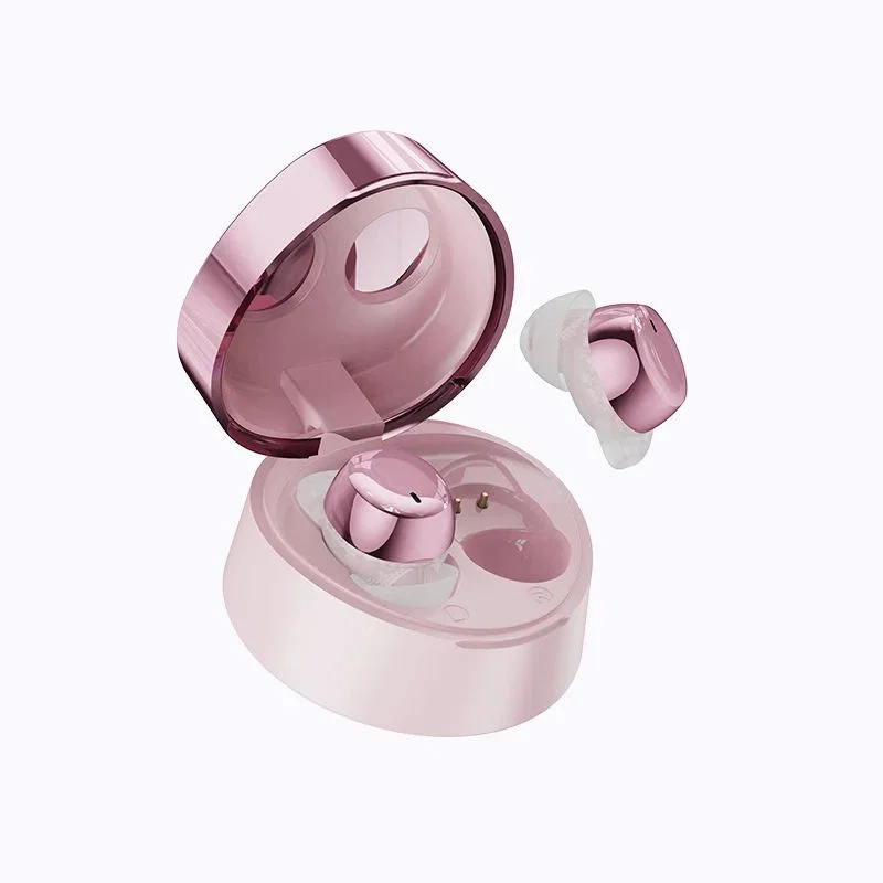 Розови истински безжични слушалки, фланцови накрайници