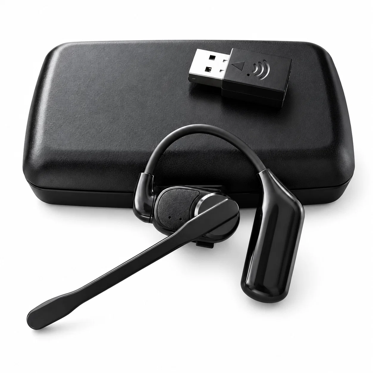 Ear-Hook Earphone Set - Black – Wireless Earbuds With Ear-Hooks