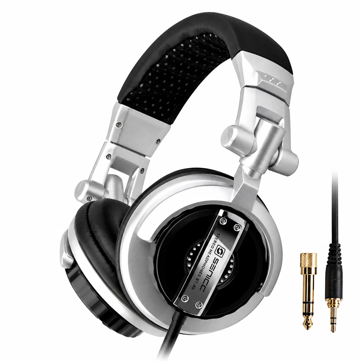 ST-80 Wired Headphone Set - Silver And Black – Wired Headphones