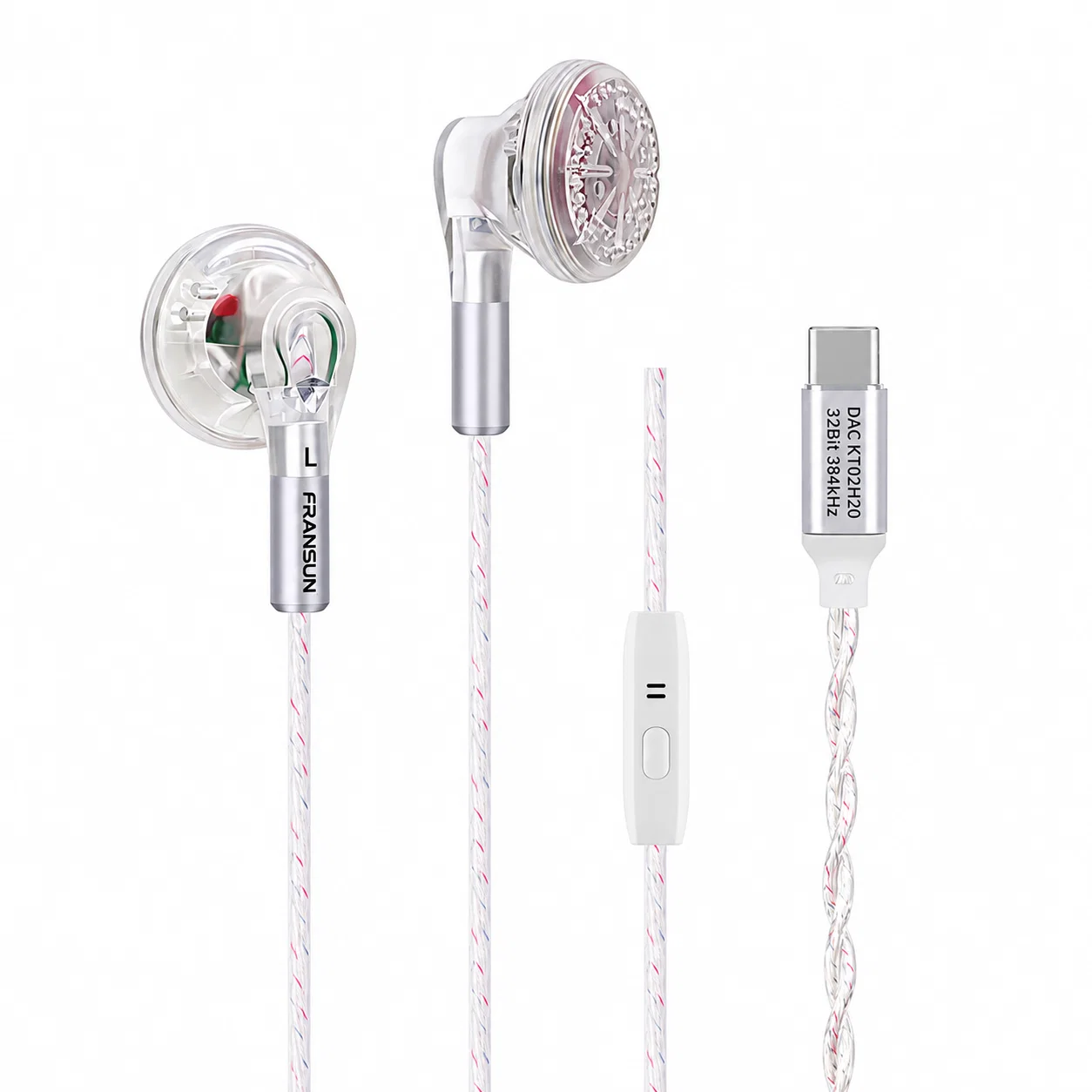 YD900 USB-C Earphone Set - Silver