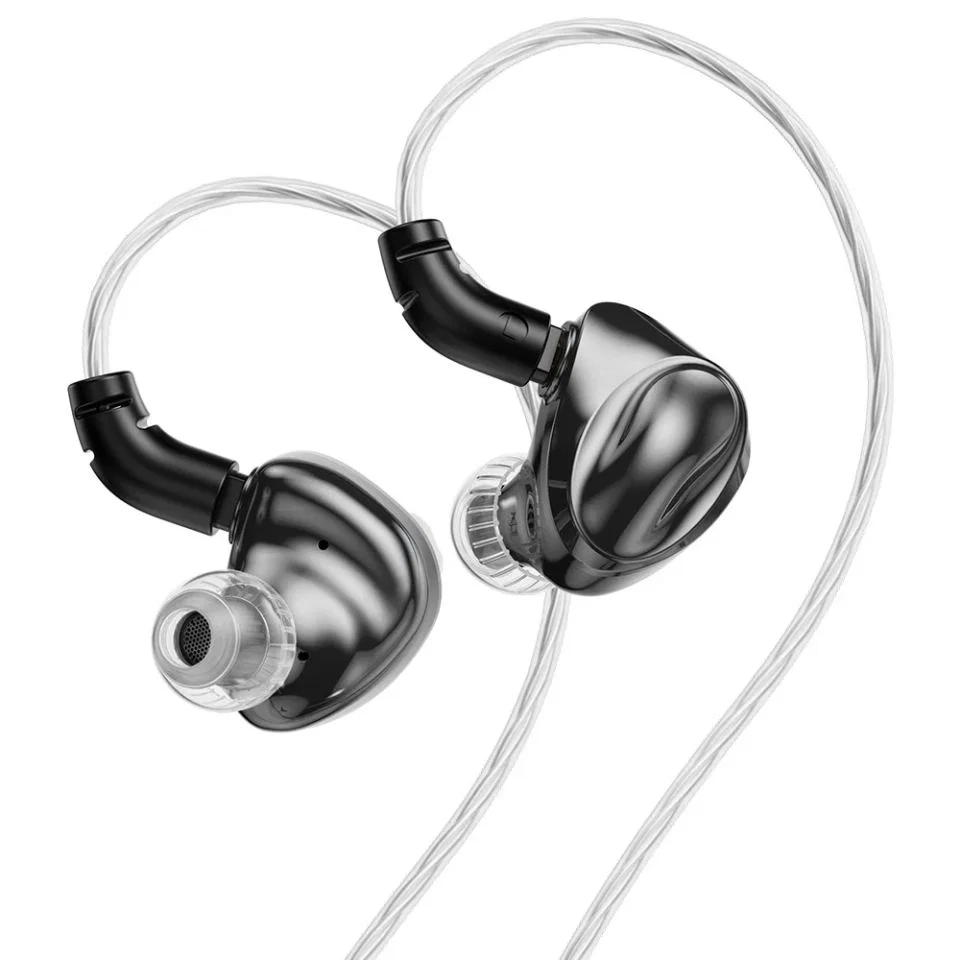 Black wired earbuds, TRN