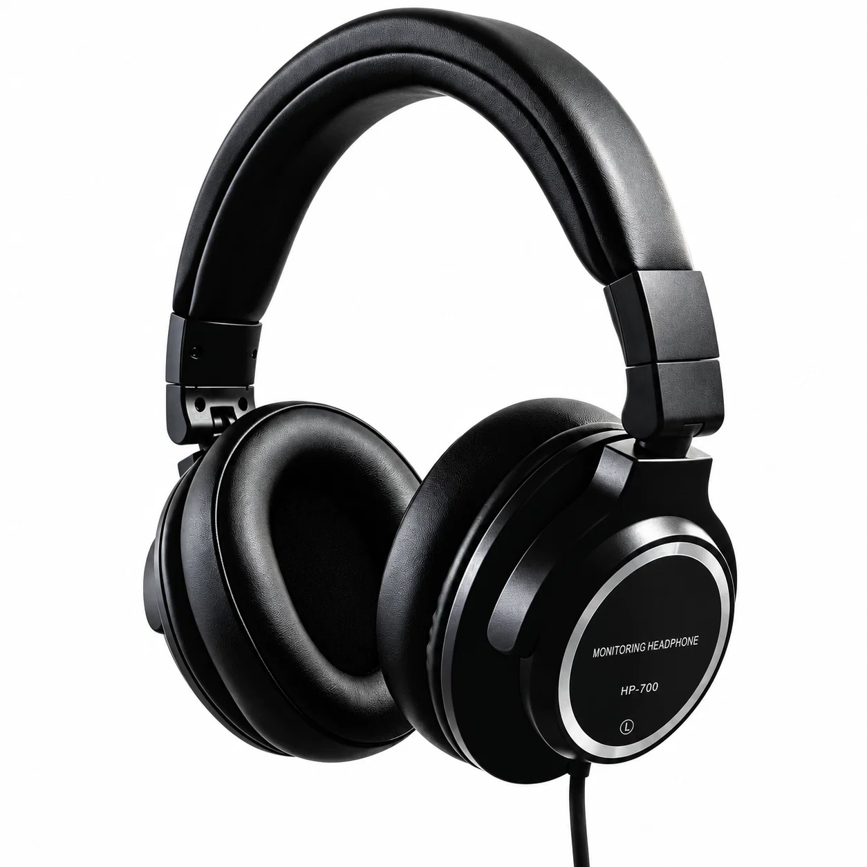 HP-700 Wired Over-Ear Headphones - Black