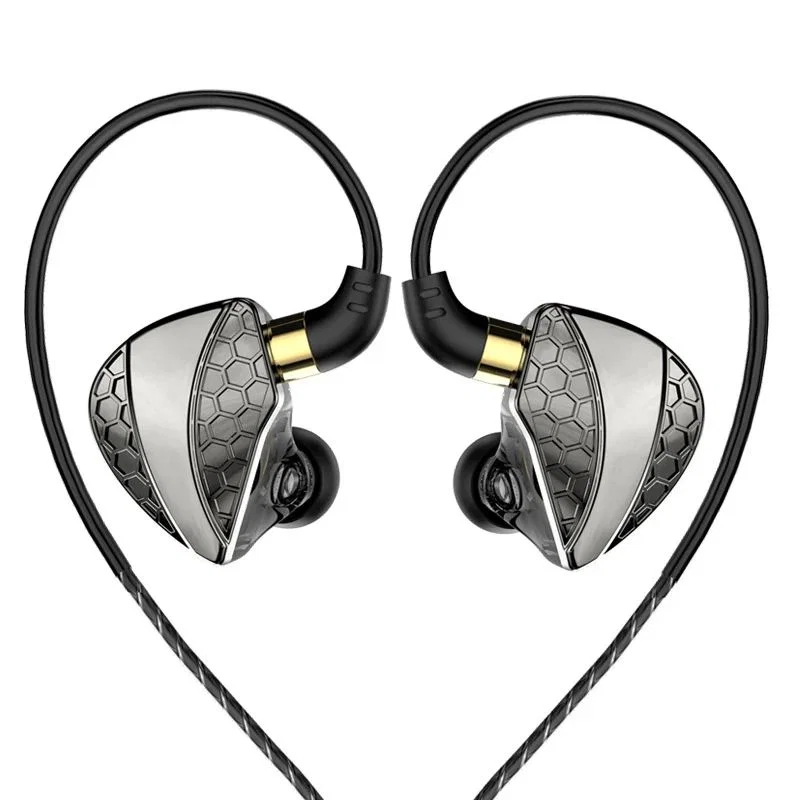 QKZ Hi6T Wired In-Ear Earphones with Microphone - Starry Black – In-Ear Monitors