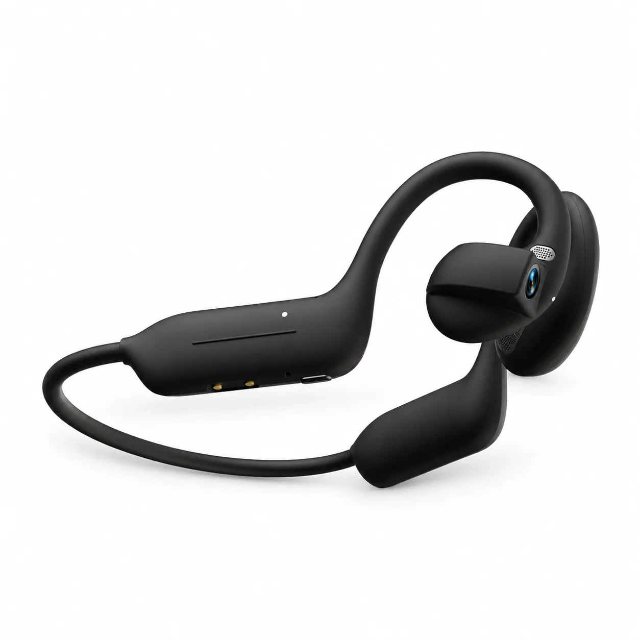 Camera-Style Rear-Band Wireless Headphones - Black