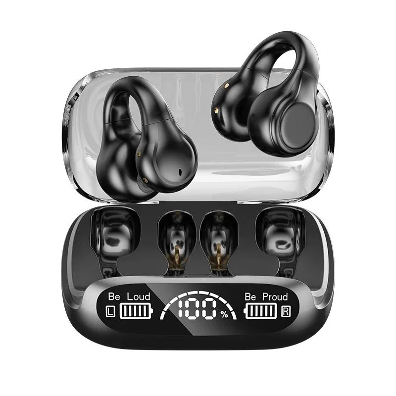 Black Clip On Earbuds