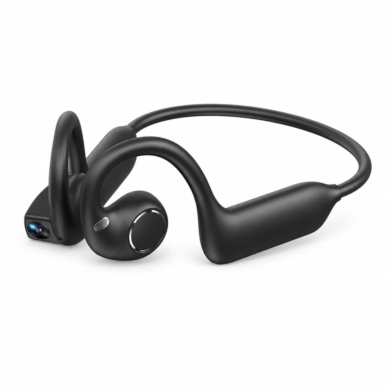 E12 Rear-Band Wireless Headphones - Black