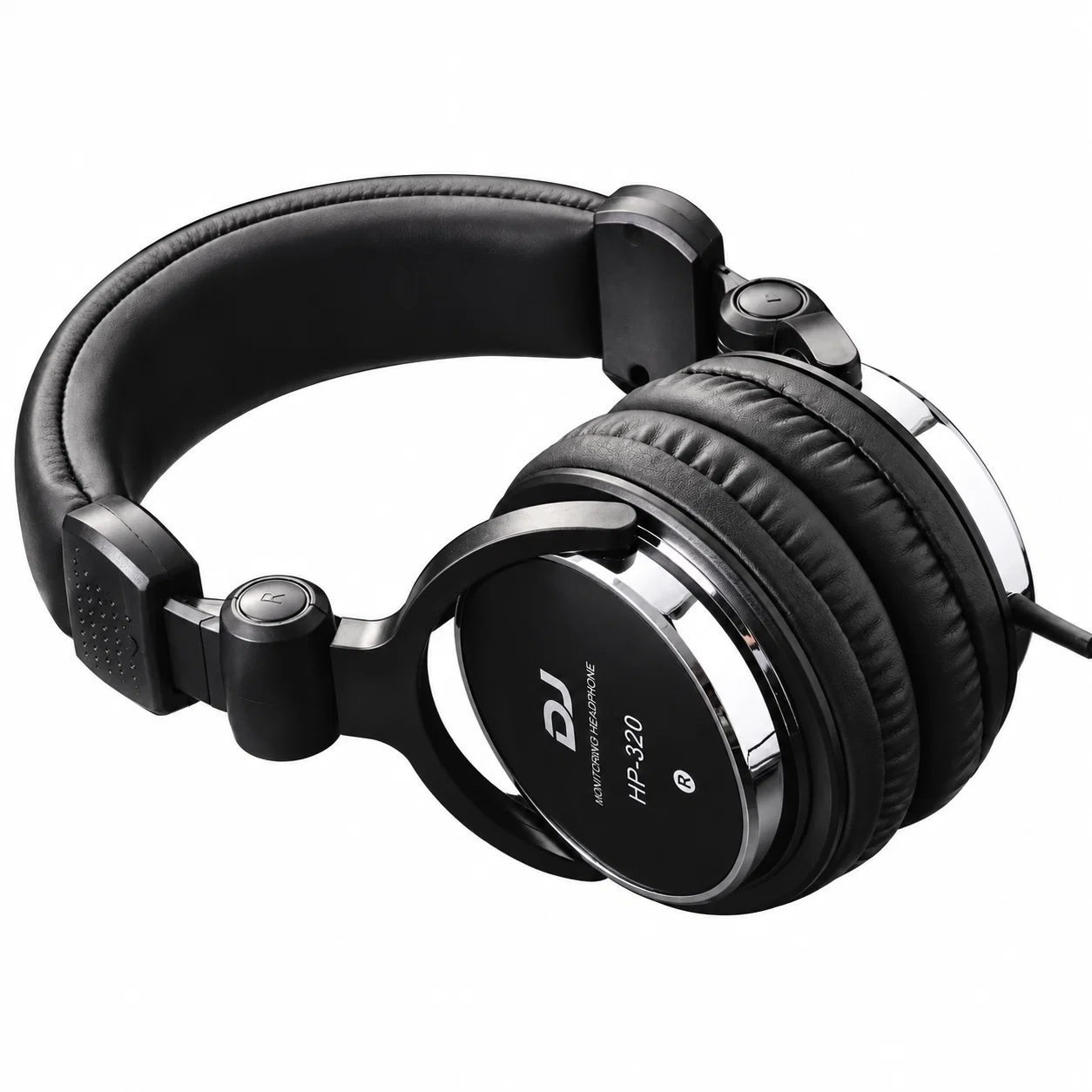 HP-320 Wired Headphone Set - Black And Silver – Wired Headphones