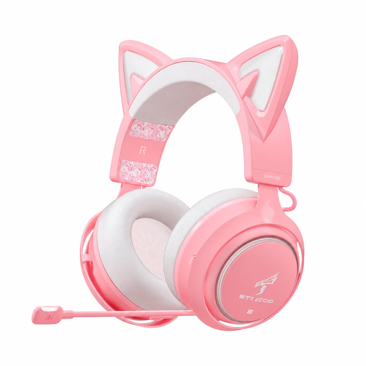 Pink Wireless Over-Ear Headphones, GS510