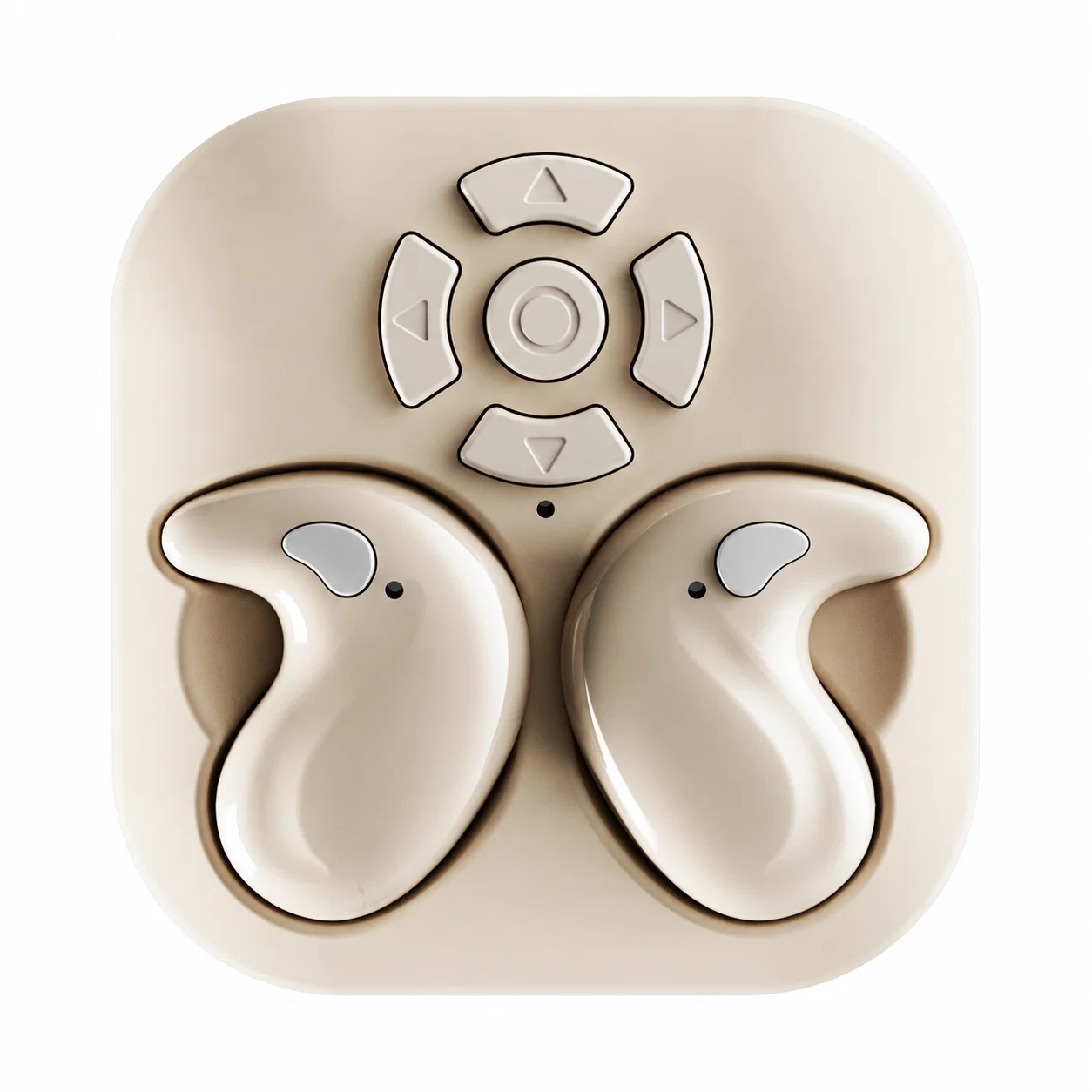 LY9 Compact Earphone Set - Beige