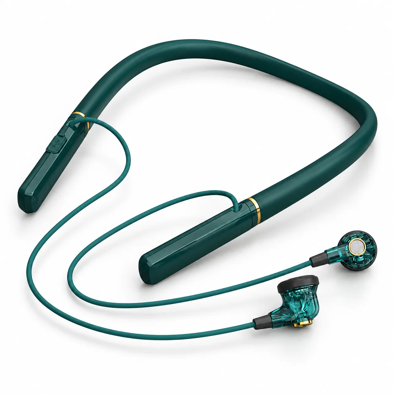 Jiangsheng BX-05 Wireless Neckband Earphones - Green