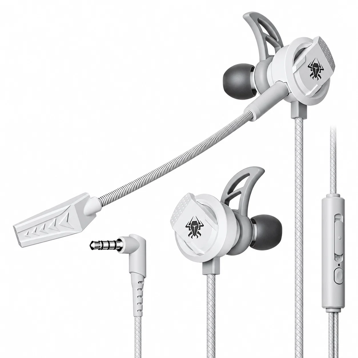 RX3 Pro Cyber Wired Gaming Earphones - Gray, 3.5 mm