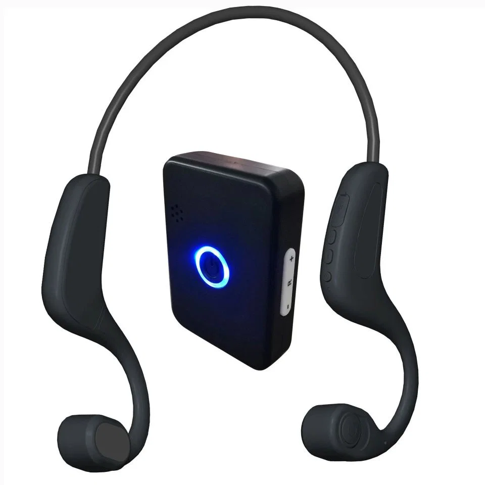 Black Side-Button Rear-Band Headphones