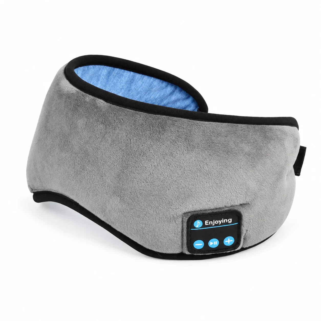 Wireless Audio Eye Mask - Gray with Blue Lining