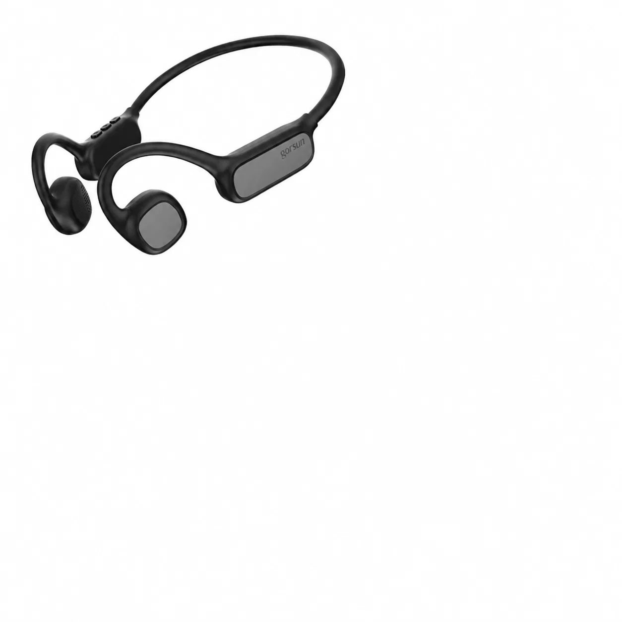 Schwarze Bluetooth-Nackenbügel-Kopfhörer, W4