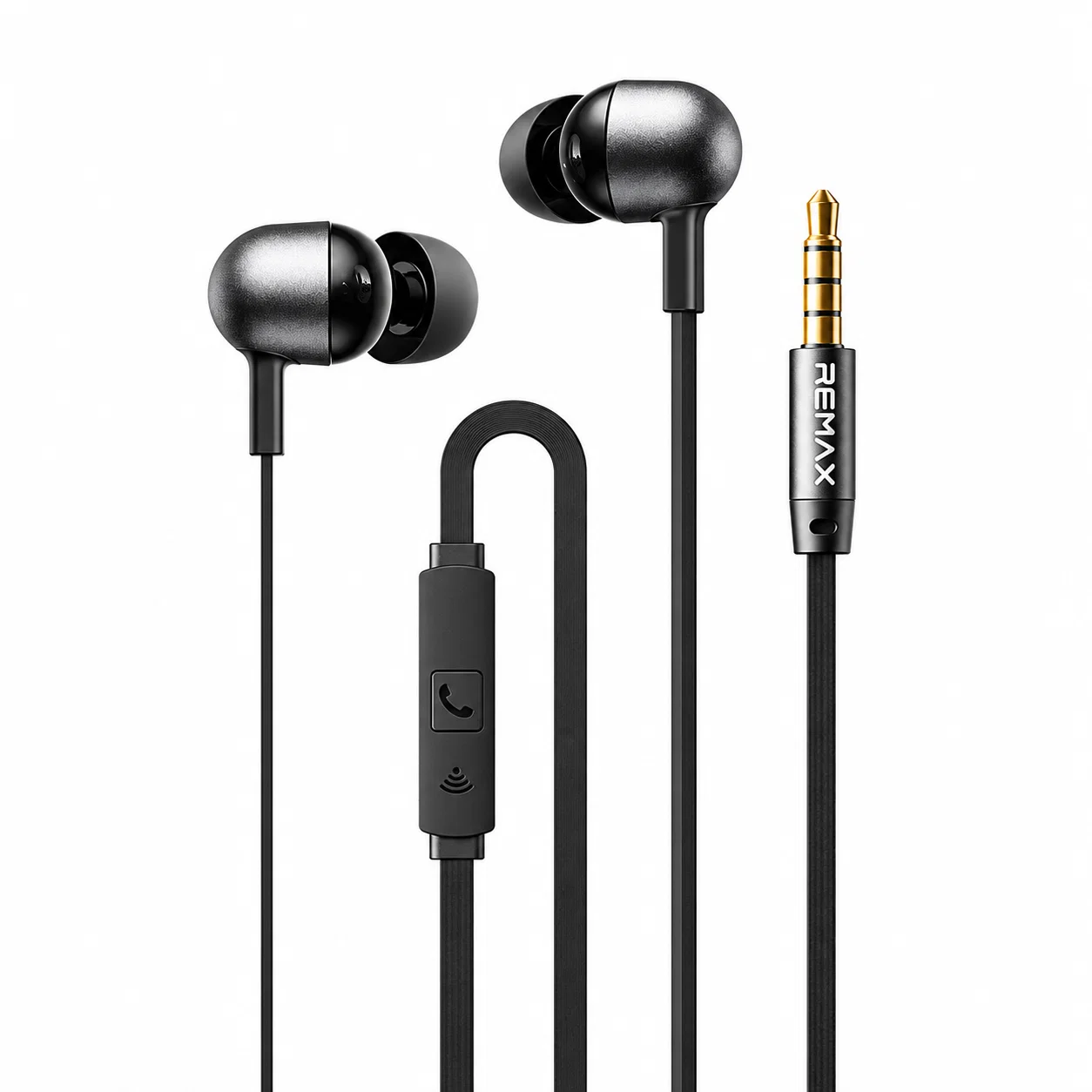 RM-03 Wired Earphone Set - Black