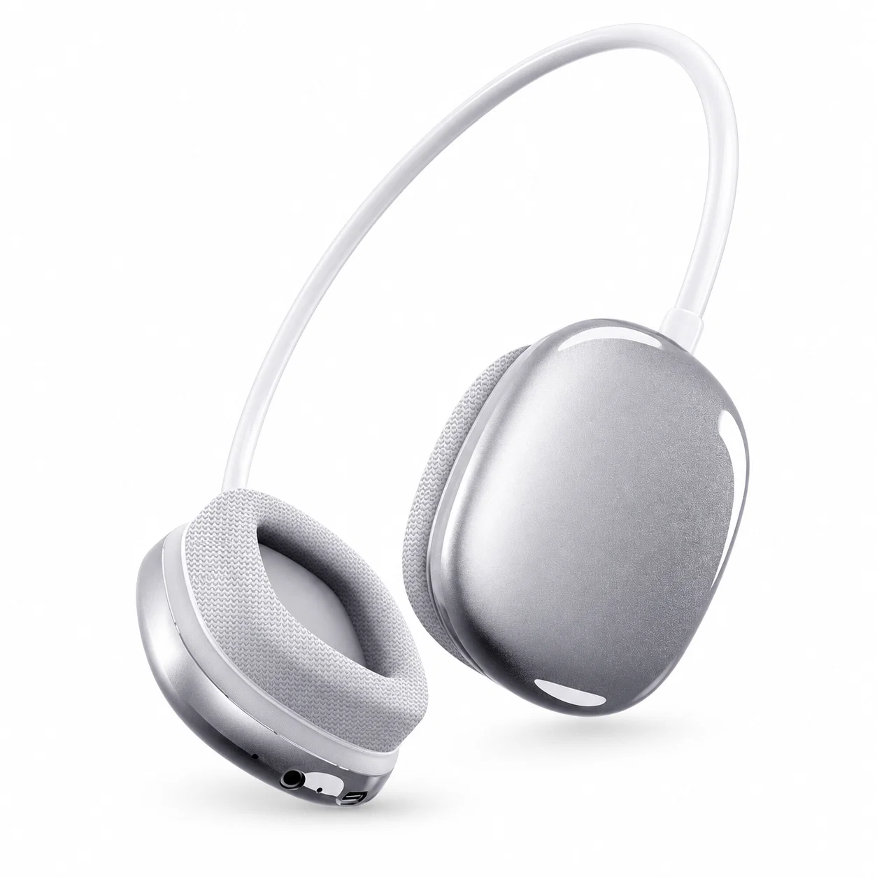 Wireless Headphones with Oval Earcups - Space Silver