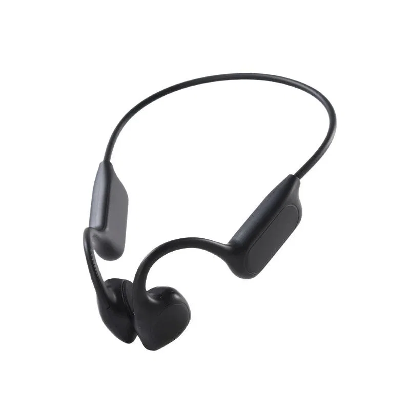 Black Rear-Band Headphones with Rounded Ends